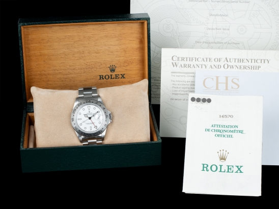 Rolex Explorer II White Polar Dial - Rolex Guarantee  Watch  16570 